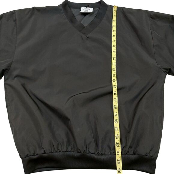 Augusta Sportswear Micro Poly Windshirt Mens Medium Black Water Resistant - Picture 9 of 12